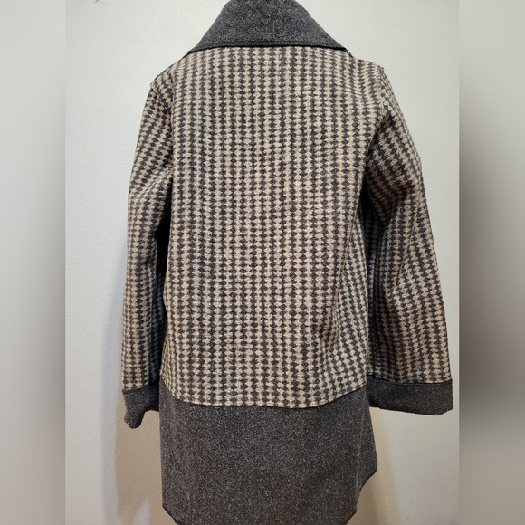 NWOT Janska medium women's heathered tan & gray jacket - Picture 5 of 13